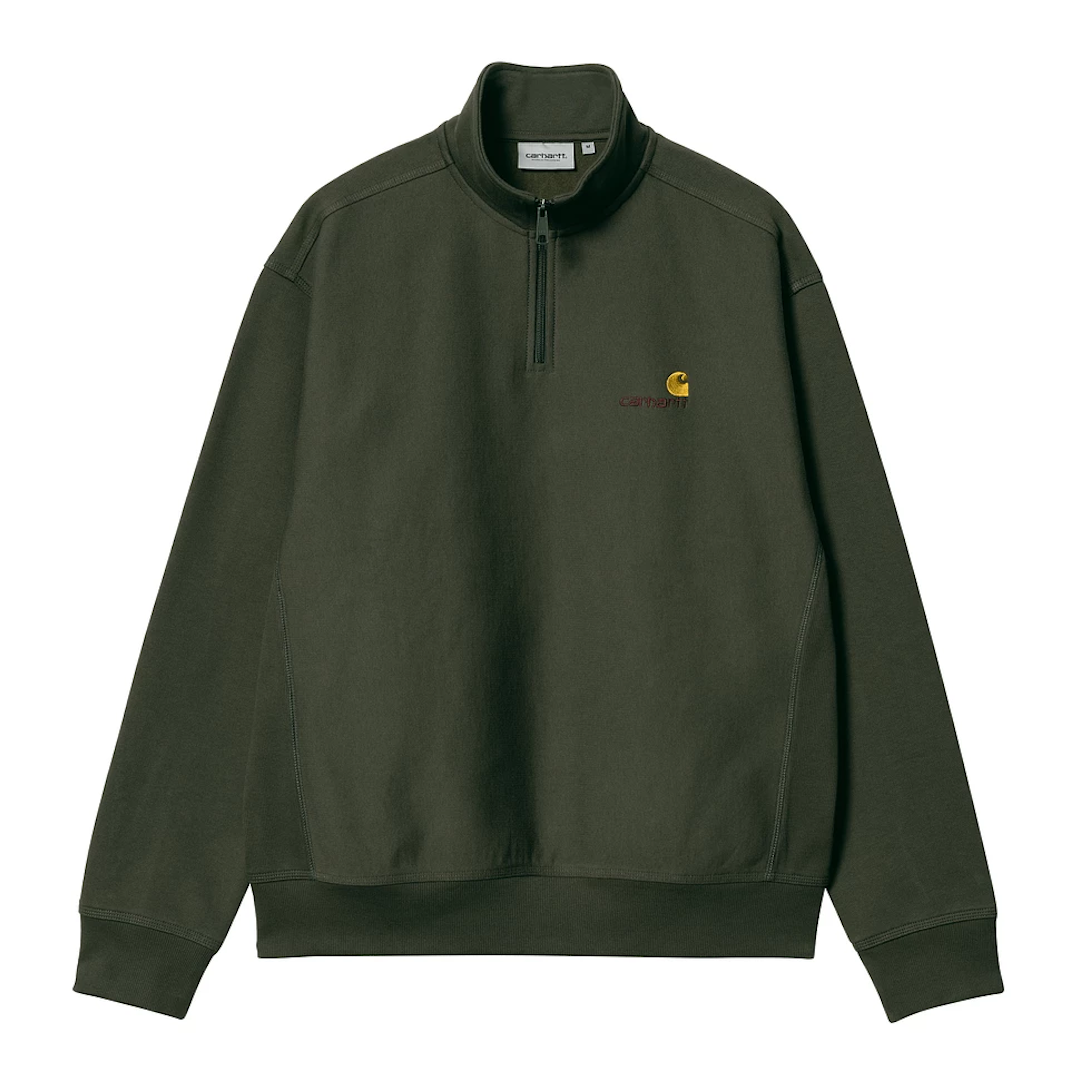 Half zip american script sweatshirt online carhart