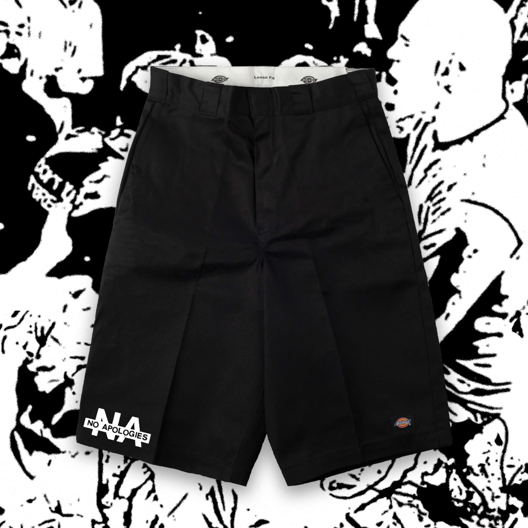 Brick Mortar x No Apologies Dickies 13 Inch Short Black