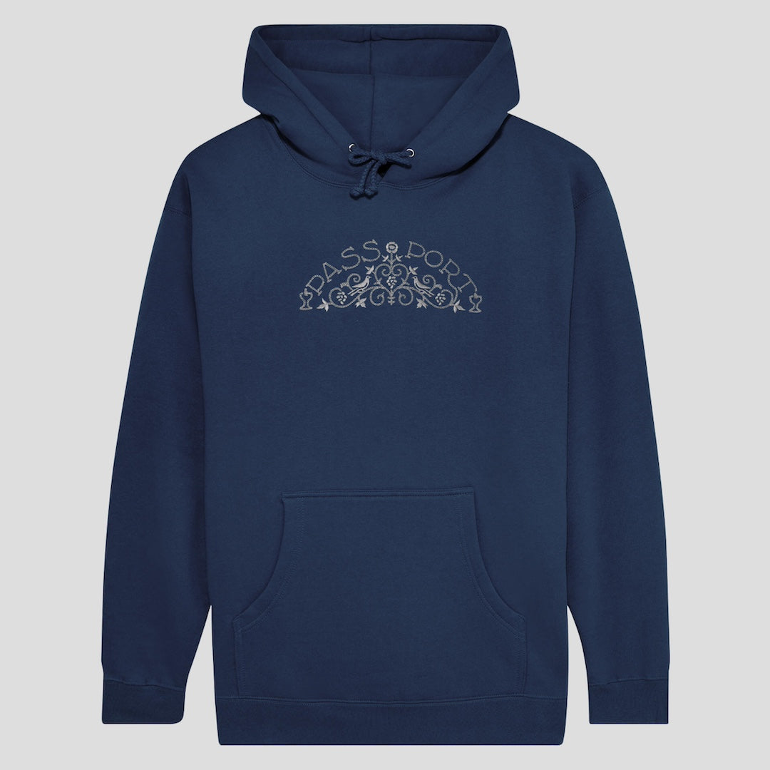 Pass~Port Vineyard Birds Hoodie Navy