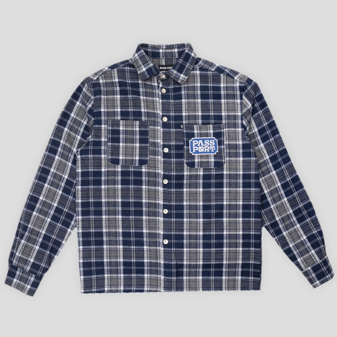 Pass~Port Yearbook Logo Workers Flannel