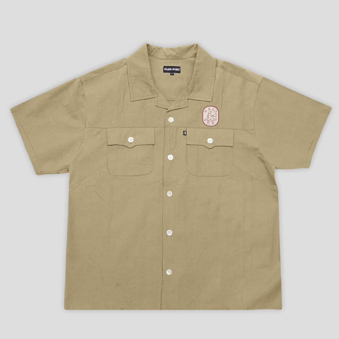 Pass~Port Cowpoke Casual Shirt Khaki