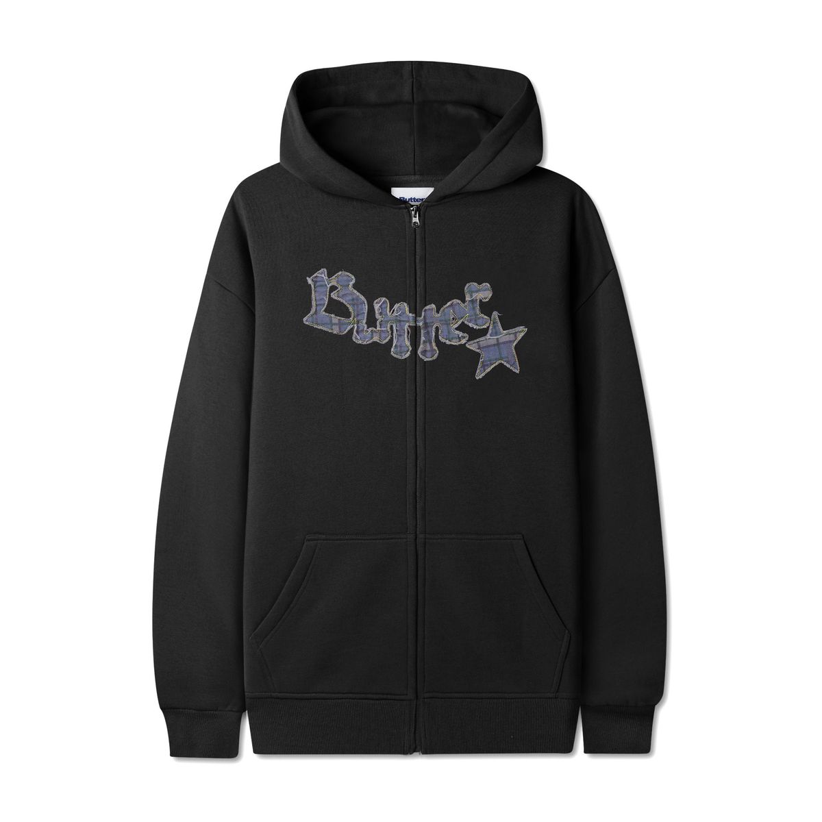 Butter Edge Applique Zip-Thru Hood
Black