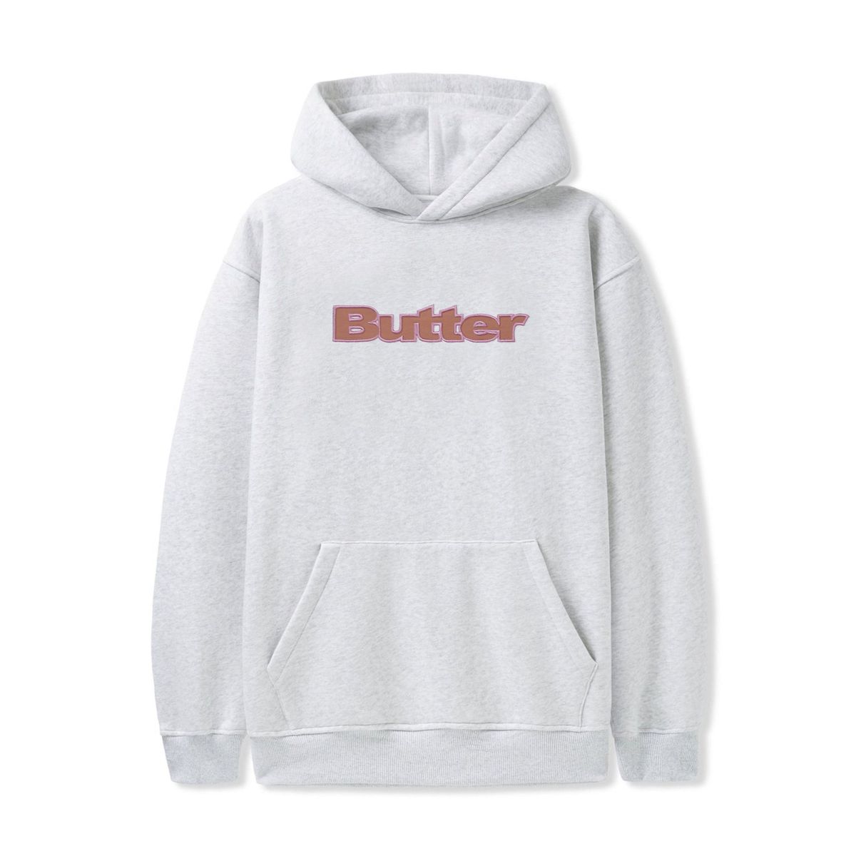 Butter Nylon Logo Applique
Pullover Hood Ash