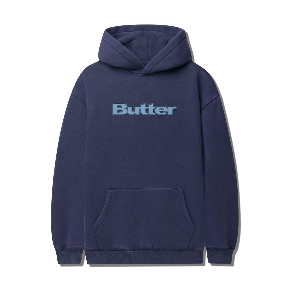 Butter Nylon Logo Applique
Pullover Hood Navy