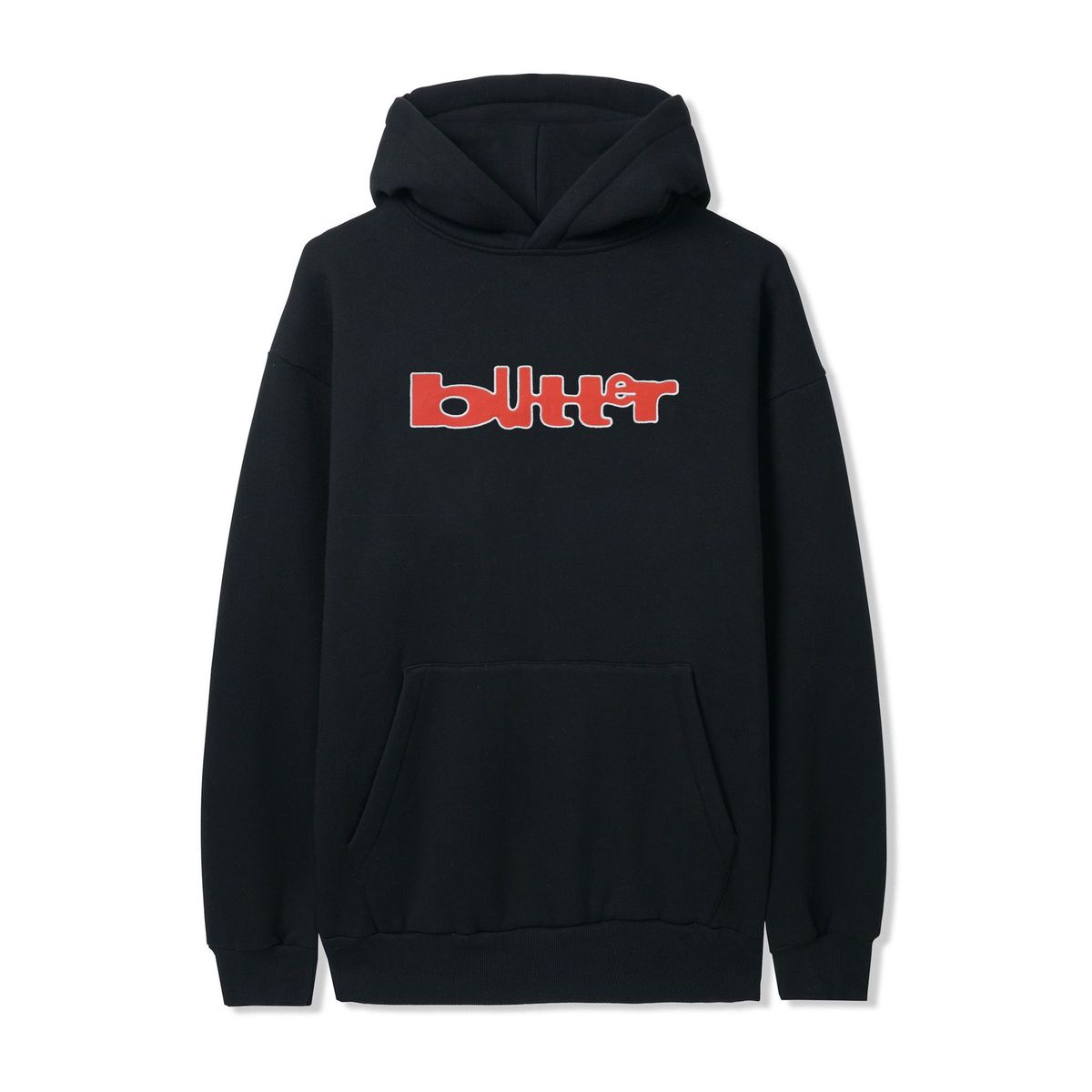 Butter Warped Pullover Hood Black