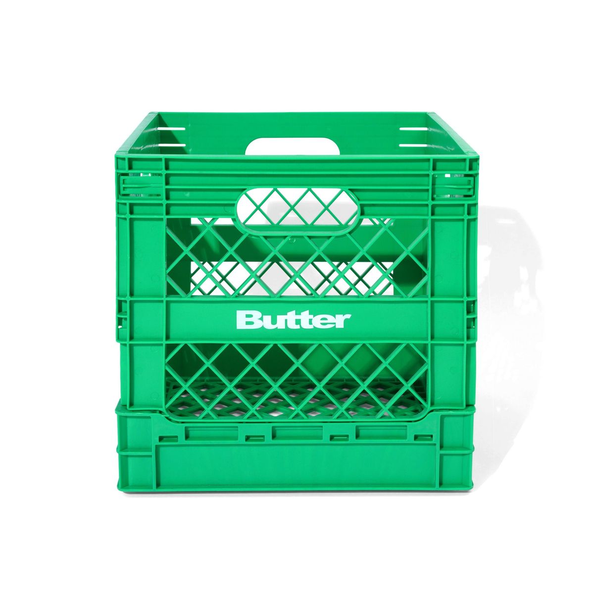 Butter Collapsable Record Crate
Green