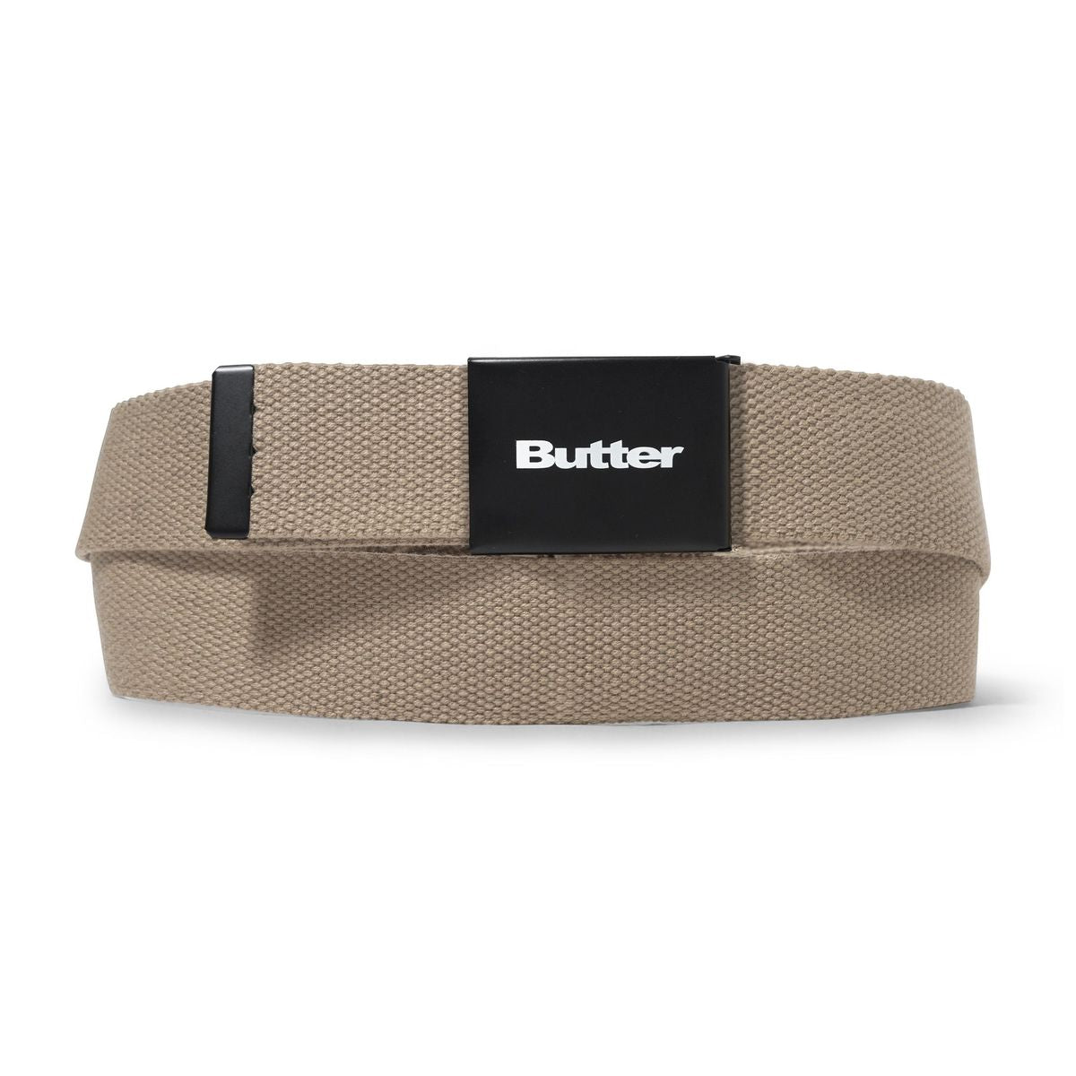 Butter Logo Woven Belt Tan