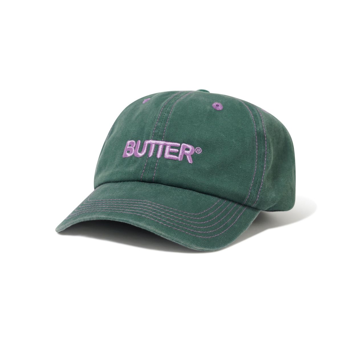 Butter Rounded Logo 6 Panel Cap
Forest