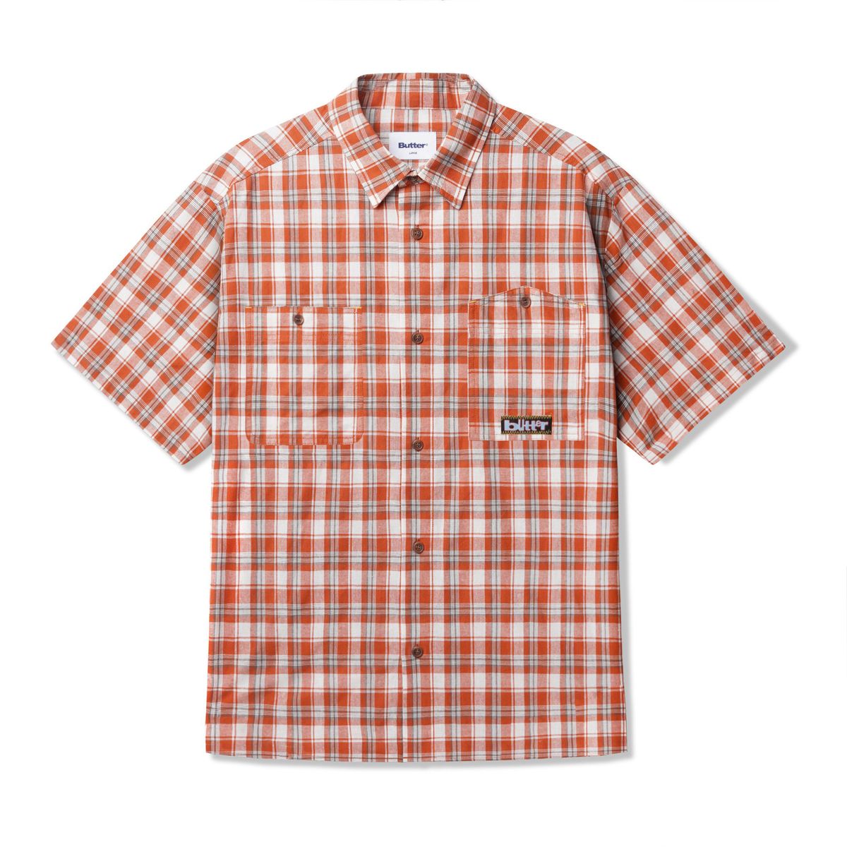 Butter Asymmetrical S/S Shirt Mandarin