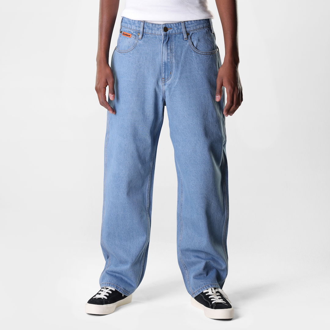 Butter Goods Baggy Denim Jeans Washed Indigo