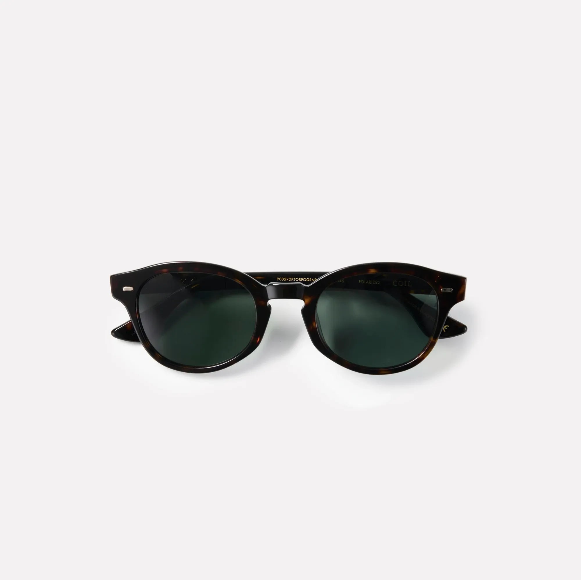 Epøkhe Coil Dark Tortoise Polished + Green Polarized