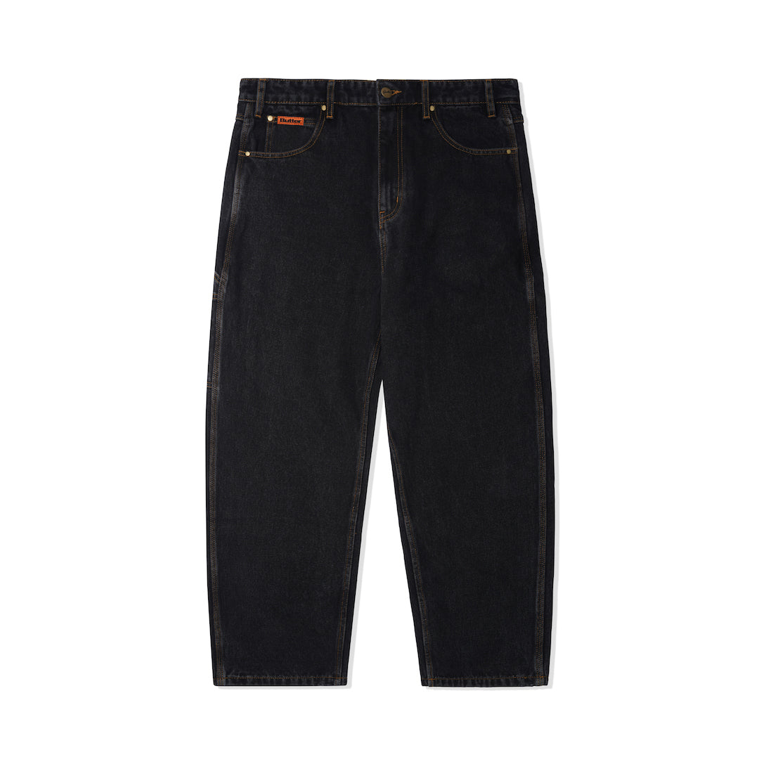 Butter Goods Baggy Denim Jeans Washed Black