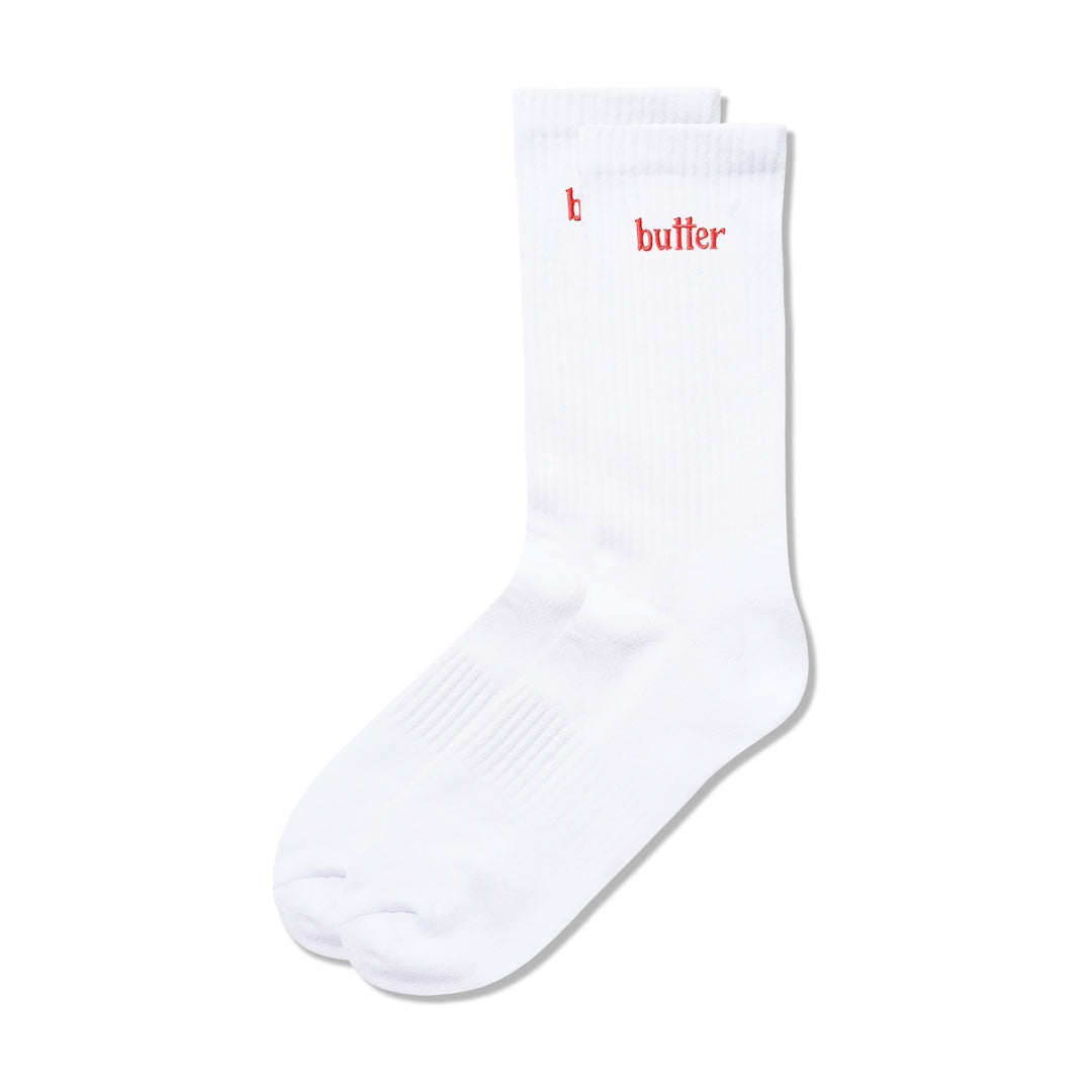 Butter Goods Basic Socks White