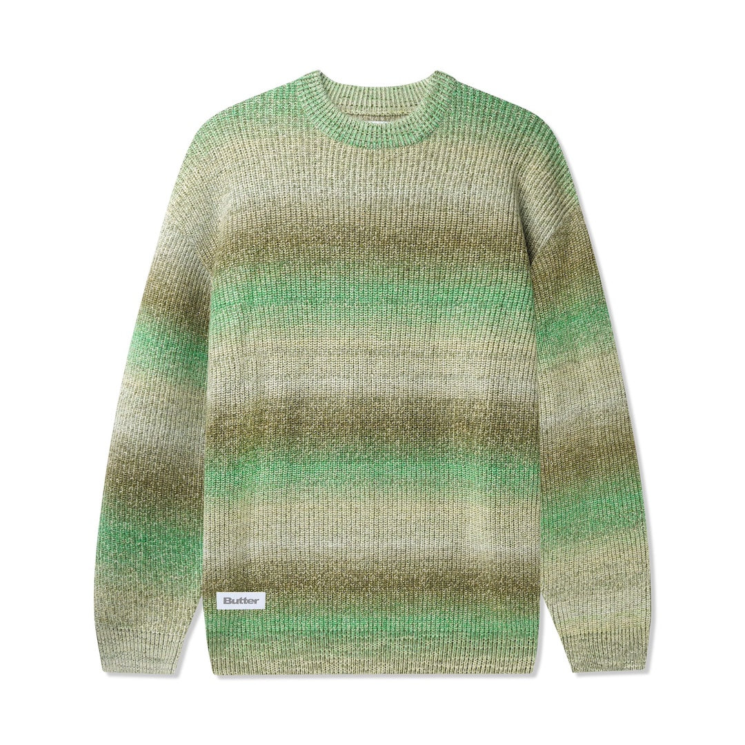 Butter Goods Beams Knit Sweater Pesto