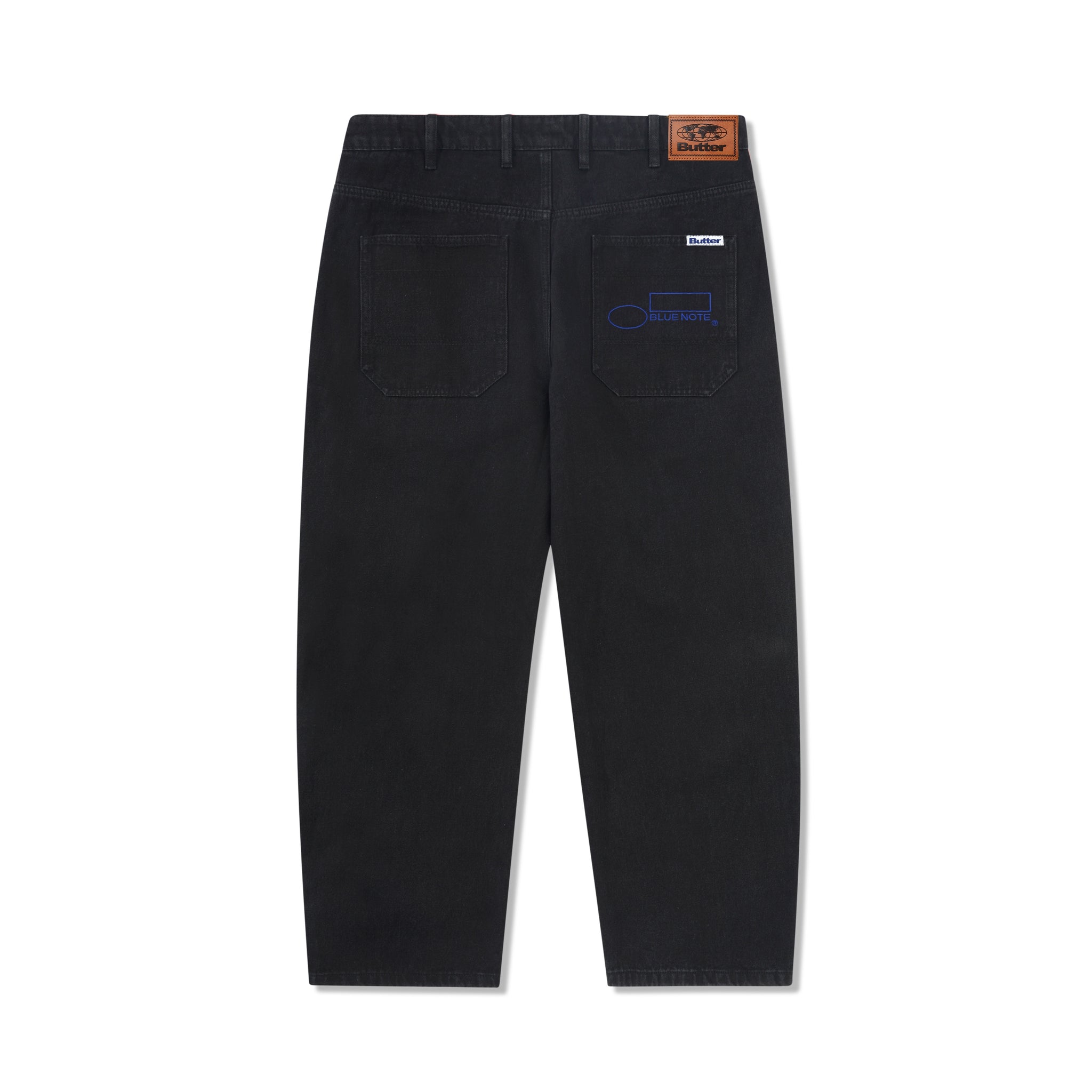 Butter Goods x Blue Note Pleated Denim Jeans Washed Black