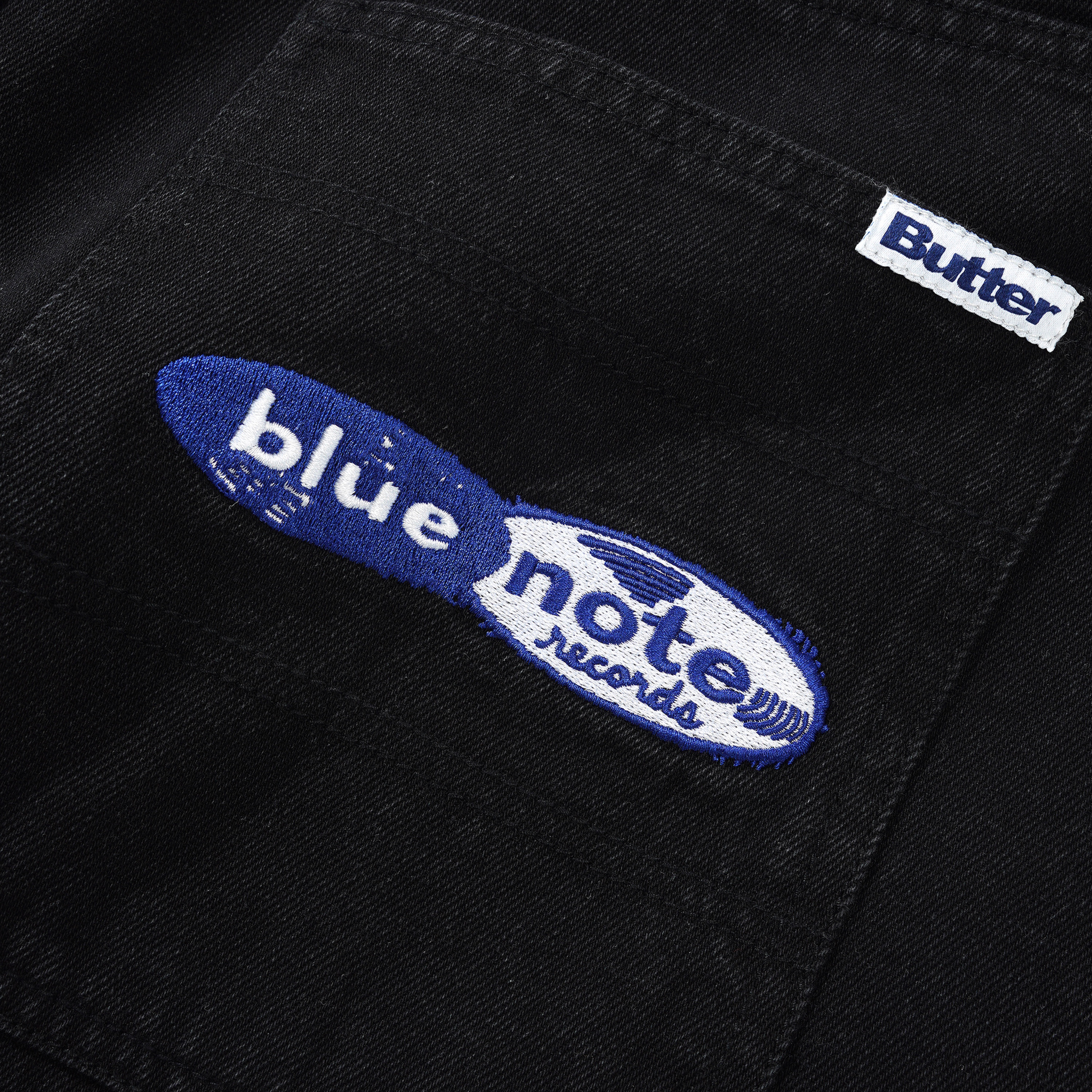 Butter Goods x Blue Note Pleated Denim Shorts Washed Black