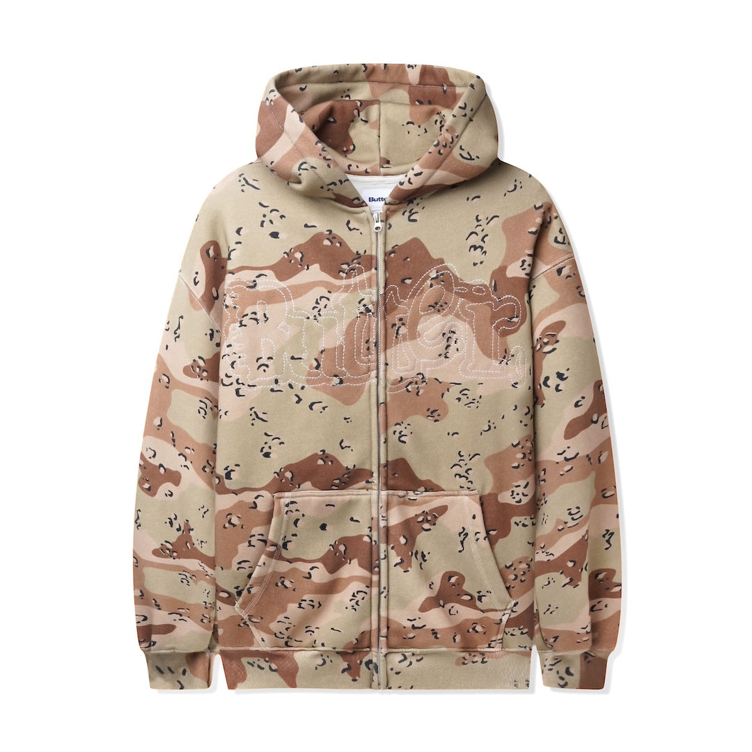 Butter Goods Breakdown Zip-Thru Hood Desert Camo