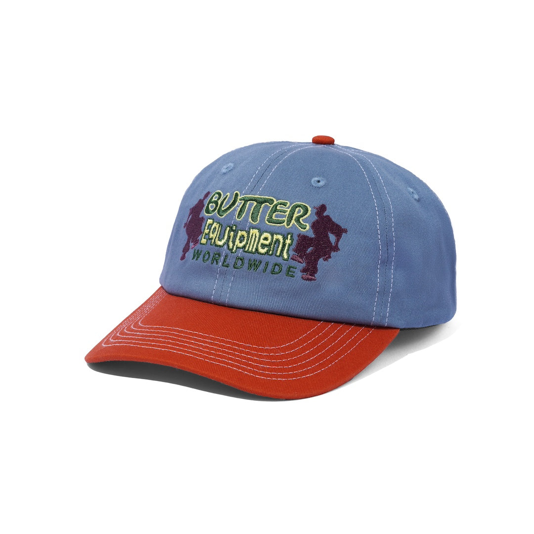 Butter Goods Breaker 6 Panel Cap Ocean + Rust