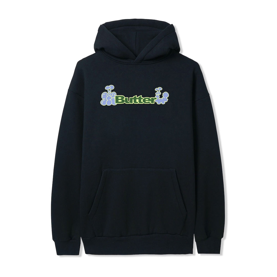 Butter Goods Bugs Logo Pullover Hood Black