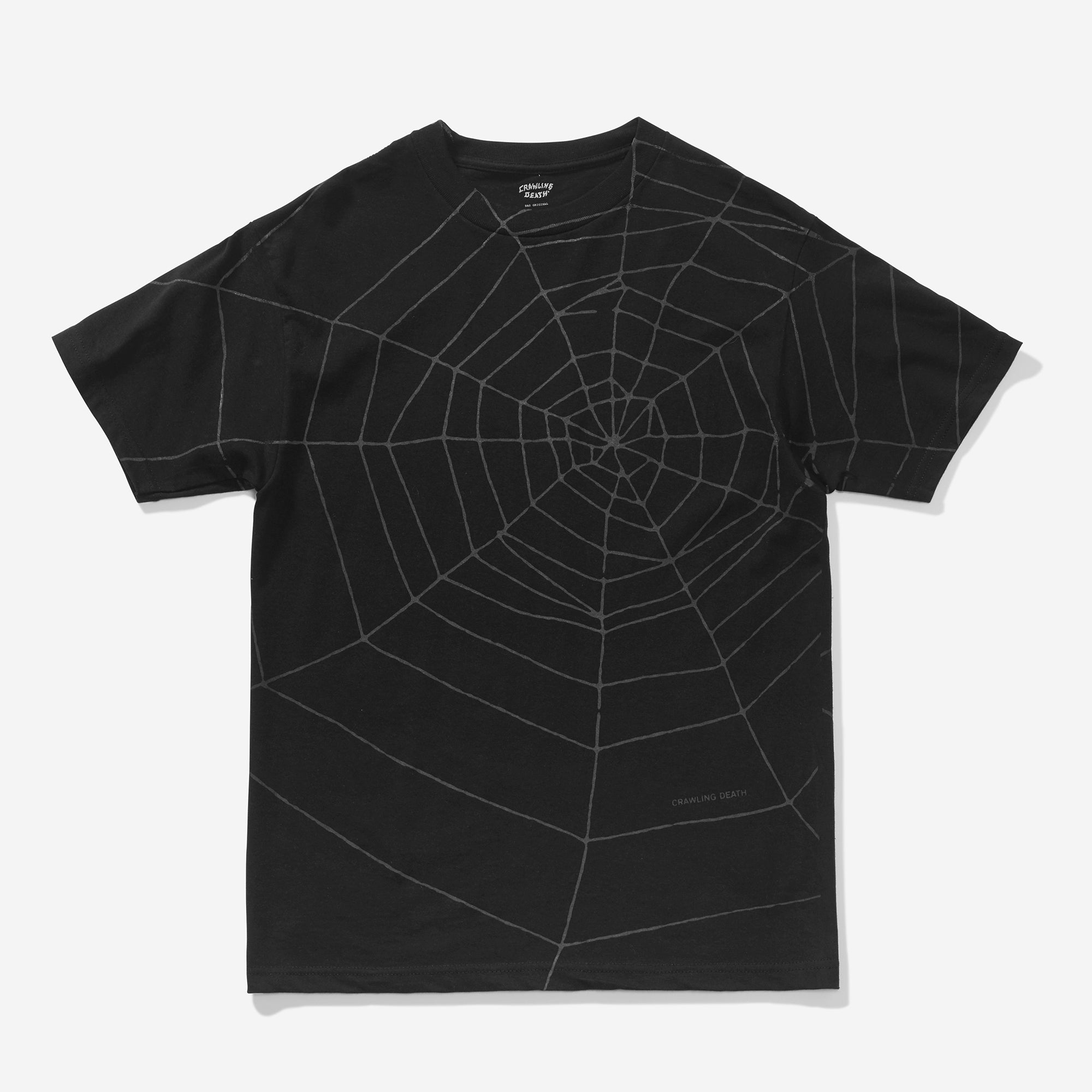 Crawling Death Big Web T-Shirt Black