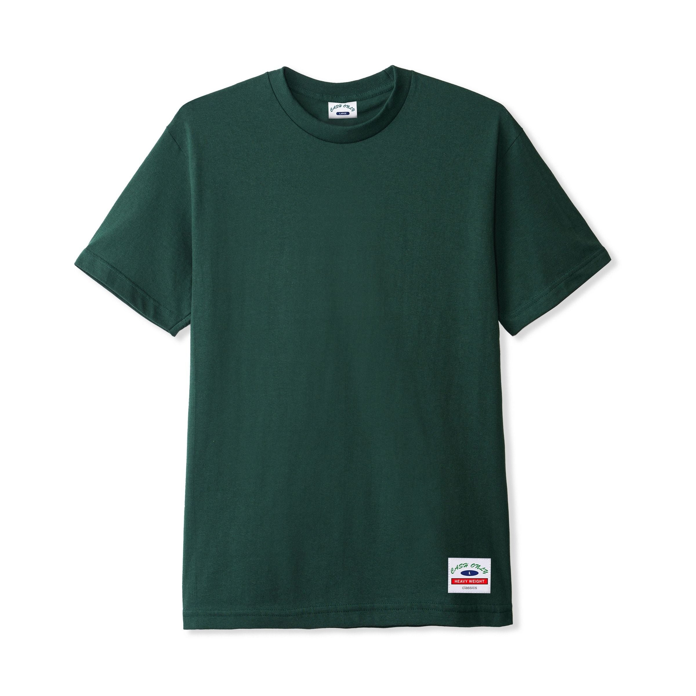 Cash Only Ultra Heavy Weight Basic Tee Forest