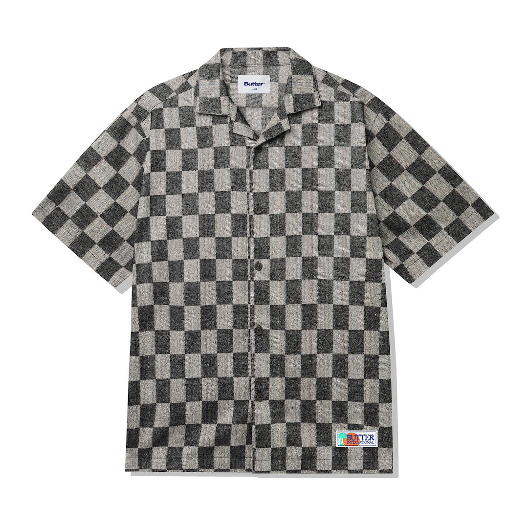 Butter Goods Checker Vacation SS Shirt Black