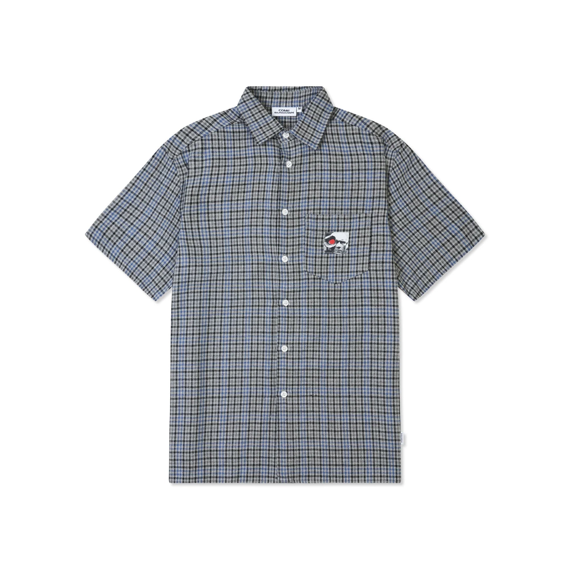 Come Sundown Hole In The Head S/S Shirt Grey + Blue