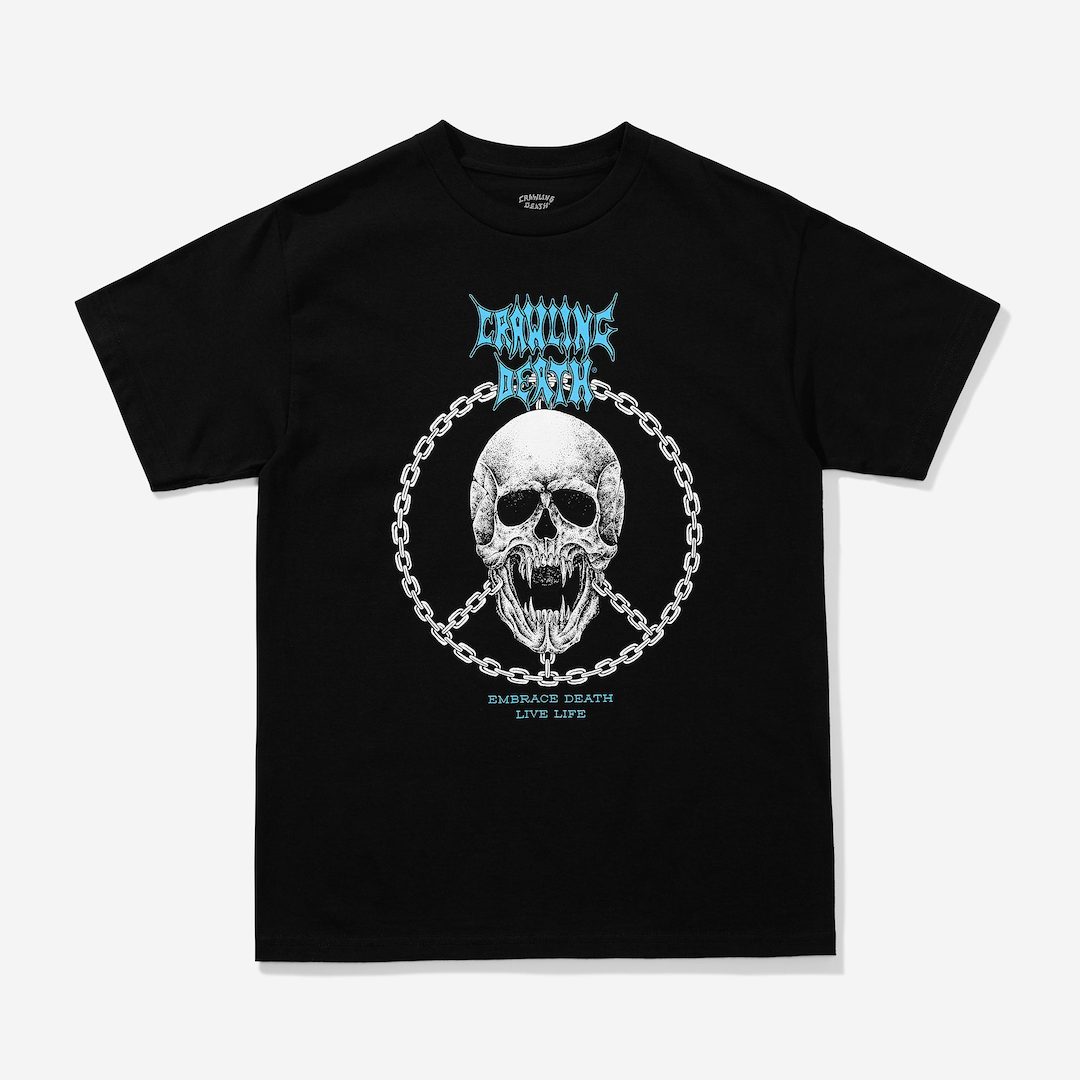 Crawling Death Peace Skull Tee Black