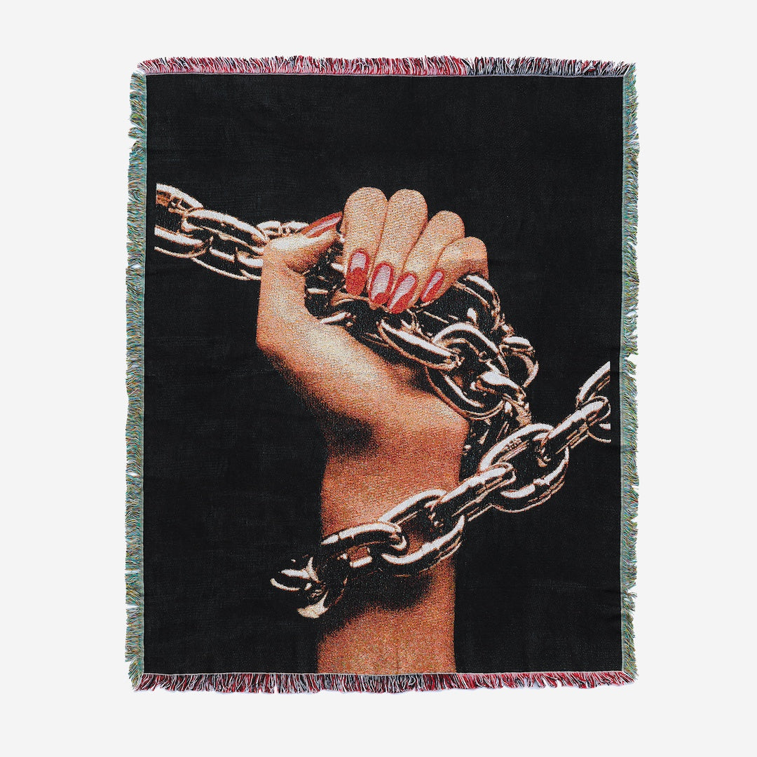 Crawling Death Chain Breaker Woven Blanket