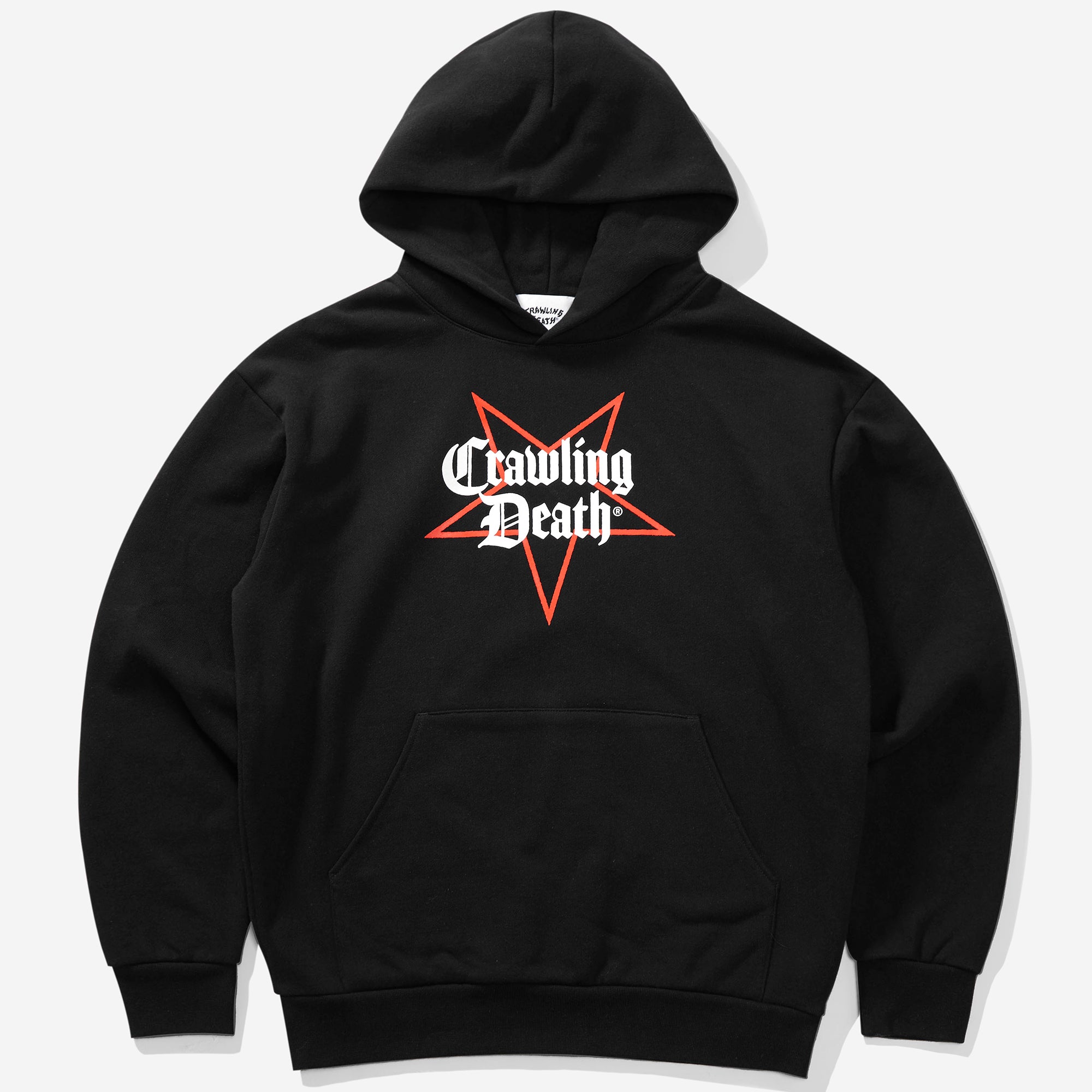 Crawling Death Star Logo Hood Heavy Black