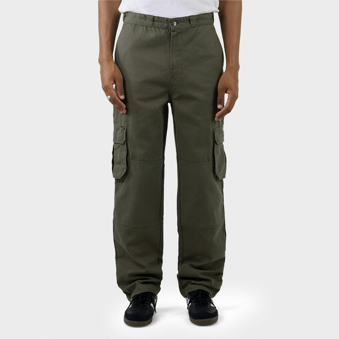 Dickies 85-283 Double Knee Cargo Canvas Pant Washed Dark Khaki