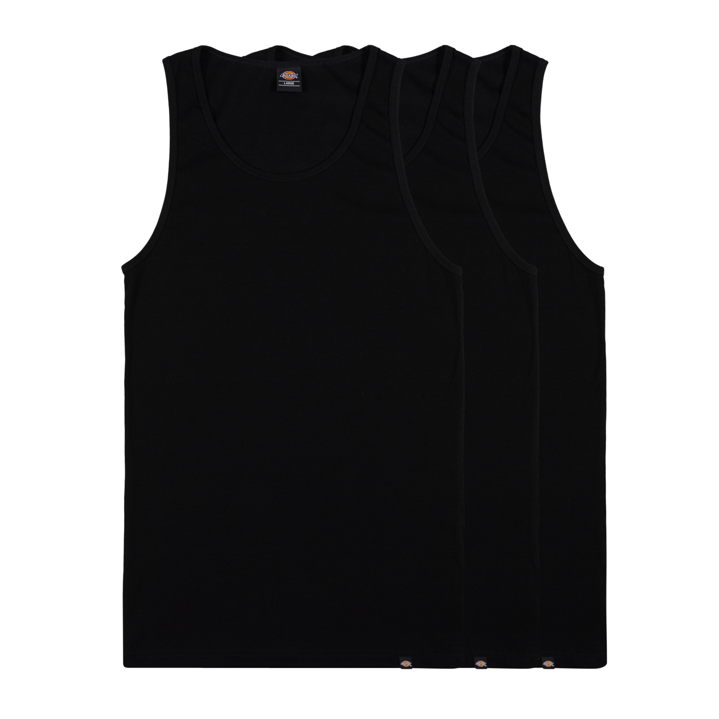 Dickies Basic Singlet Classic Rib 3 Pack Black