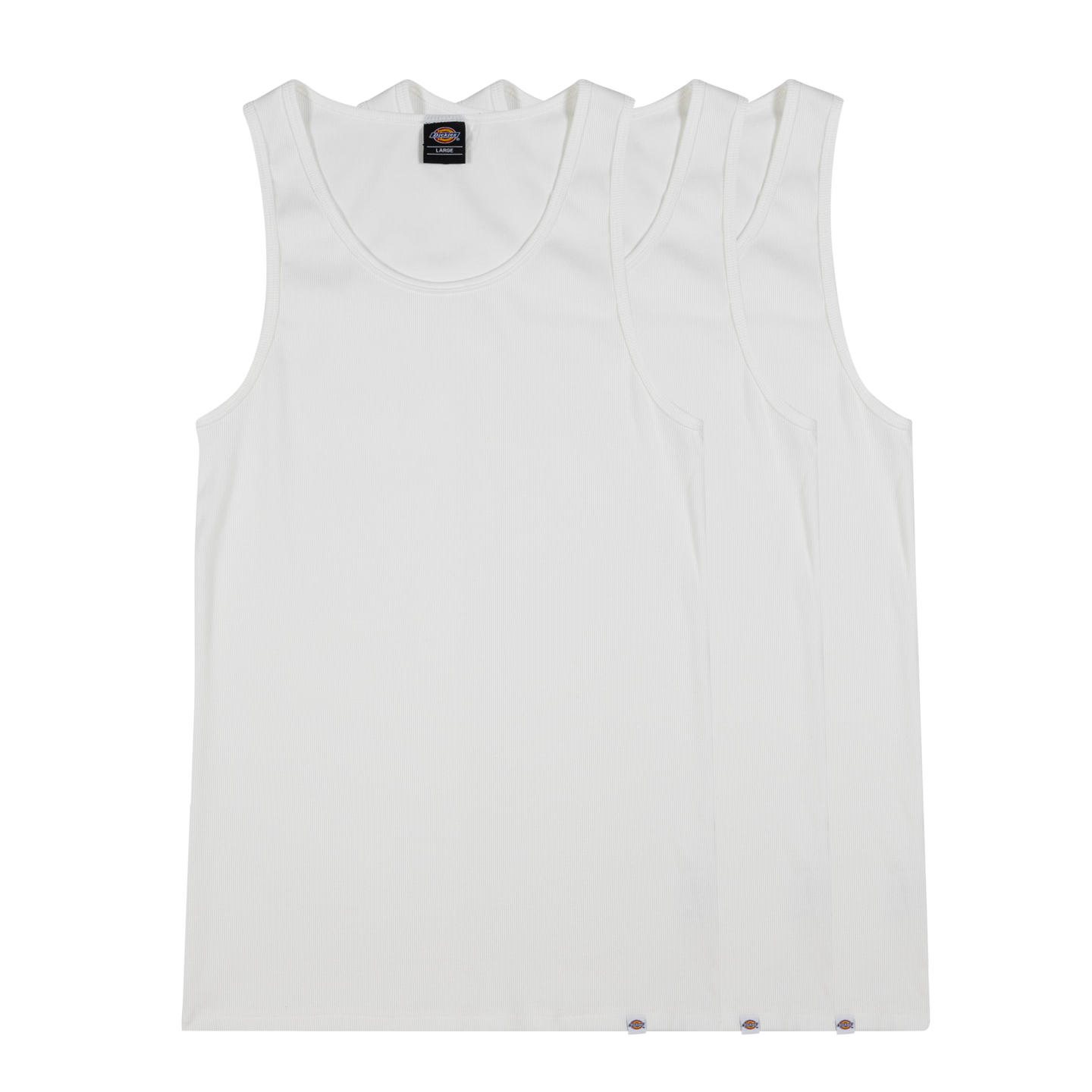 Dickies Basic Singlet Classic Rib 3 Pack White