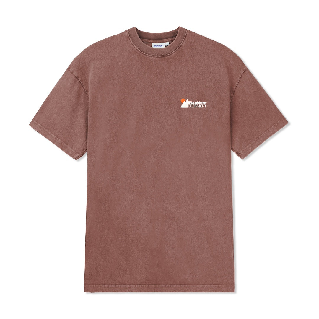 Butter Goods Distressed Pigment Dye Tee Rust