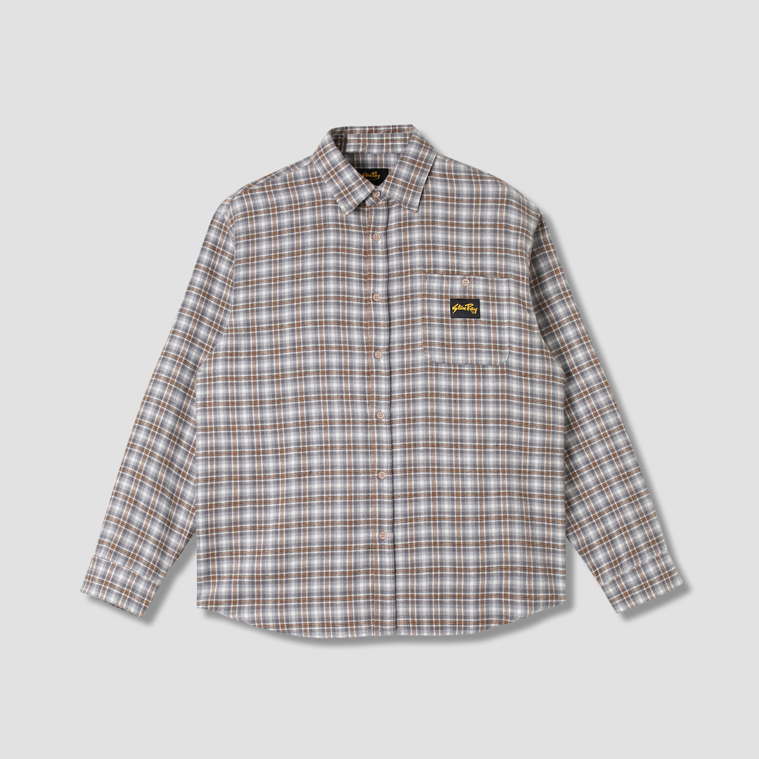 Stan Ray Flannel Shirt Grey Plaid