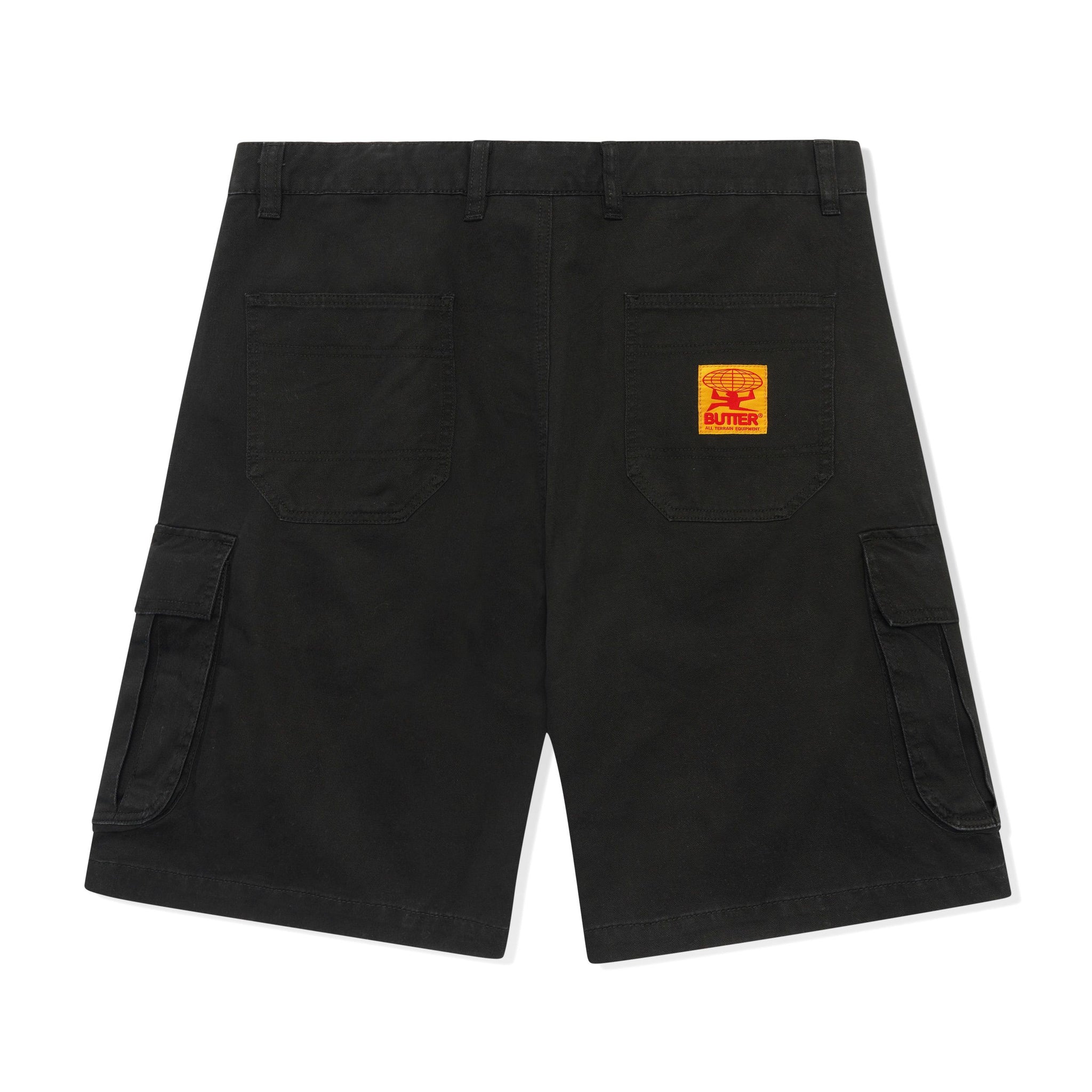 Butter Goods Field Cargo Shorts Black