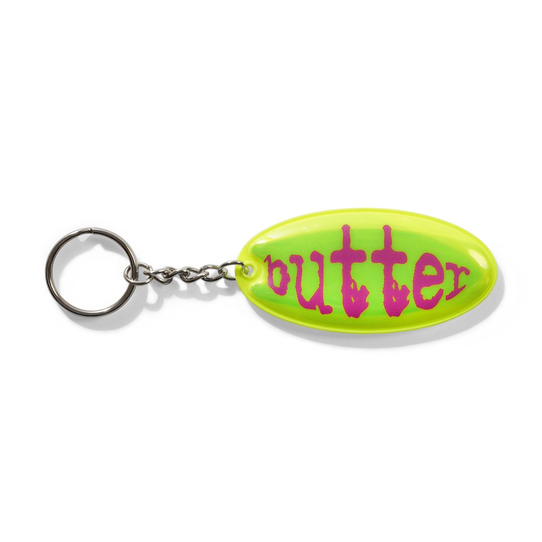 Butter Goods Frenzy Reflective Key Chain Safety Yellow