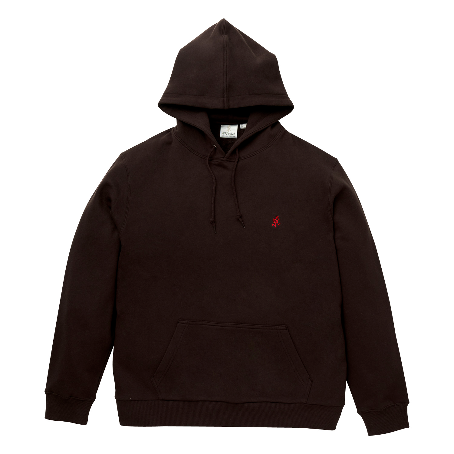 Gramicci One Point Hooded Sweatshirt Dark Brown