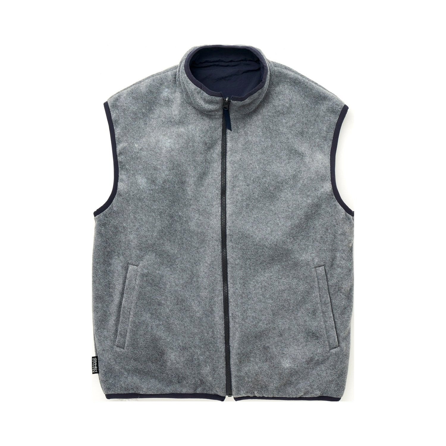 Gramicci Reversible Fleece Vest Heather Charcoal