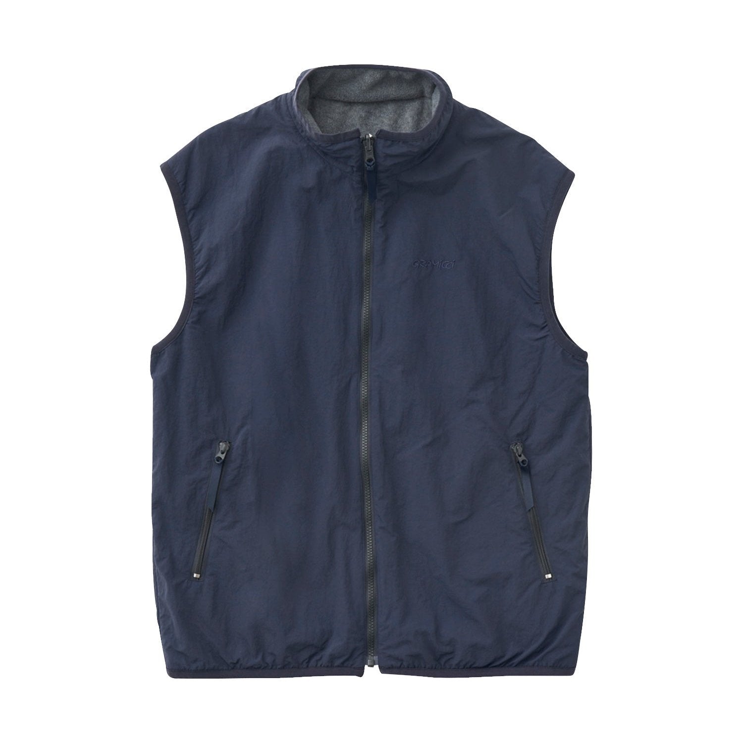 Gramicci Reversible Fleece Vest Heather Charcoal