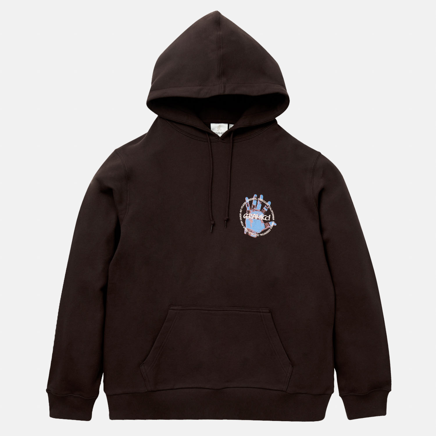 Gramicci Climber's Hand Hooded Sweatshirt Dark Brown