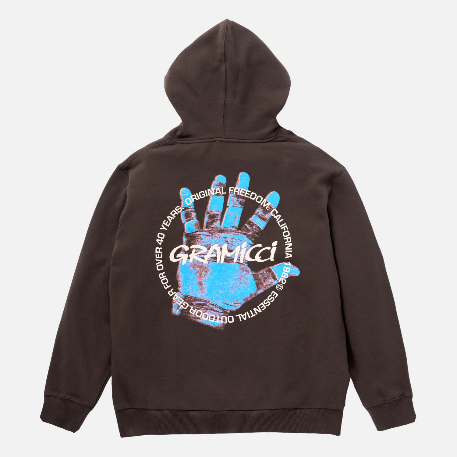 Gramicci Climber's Hand Hooded Sweatshirt Dark Brown