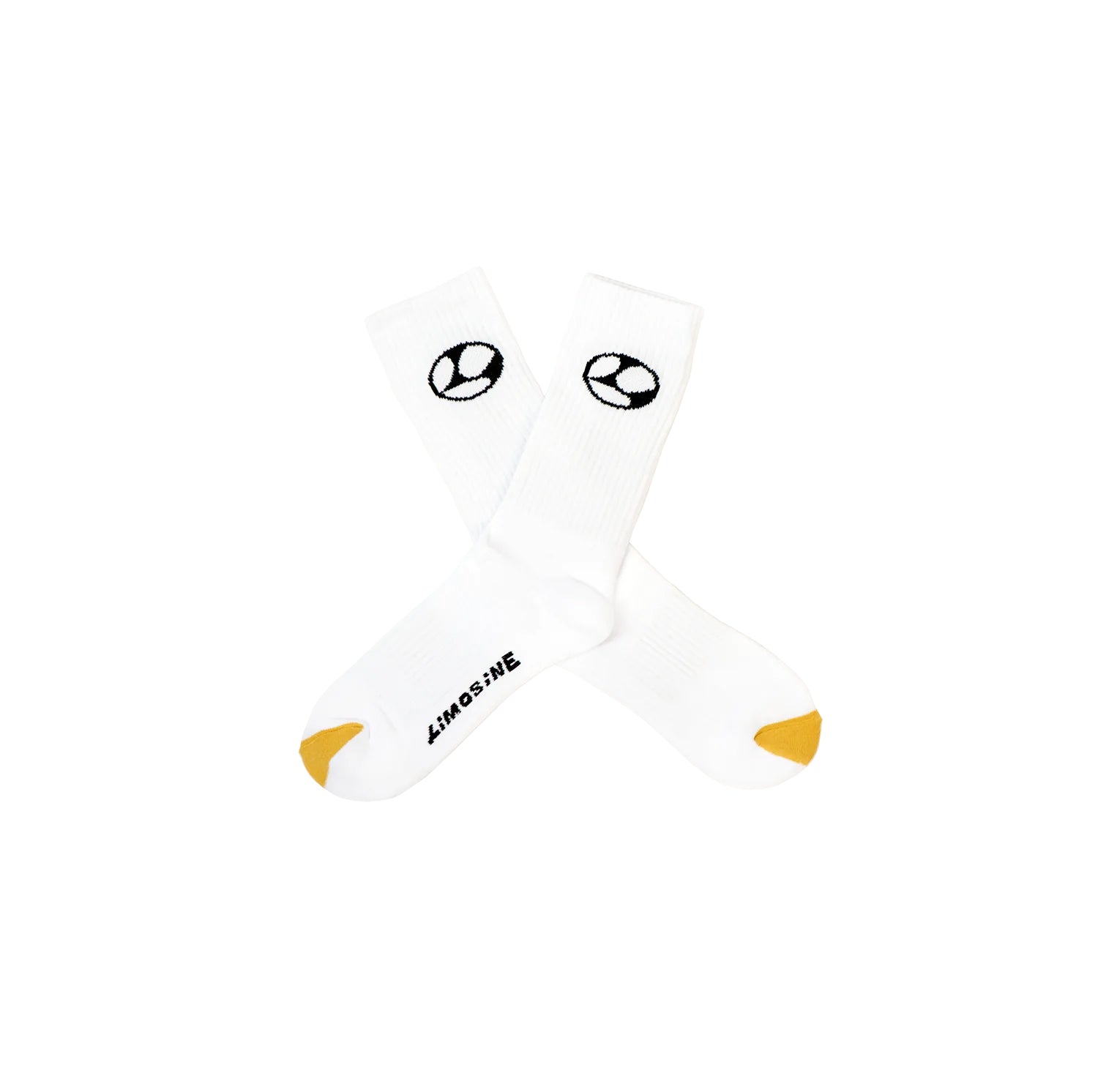 Limosine Limo Gold Toe Socks White