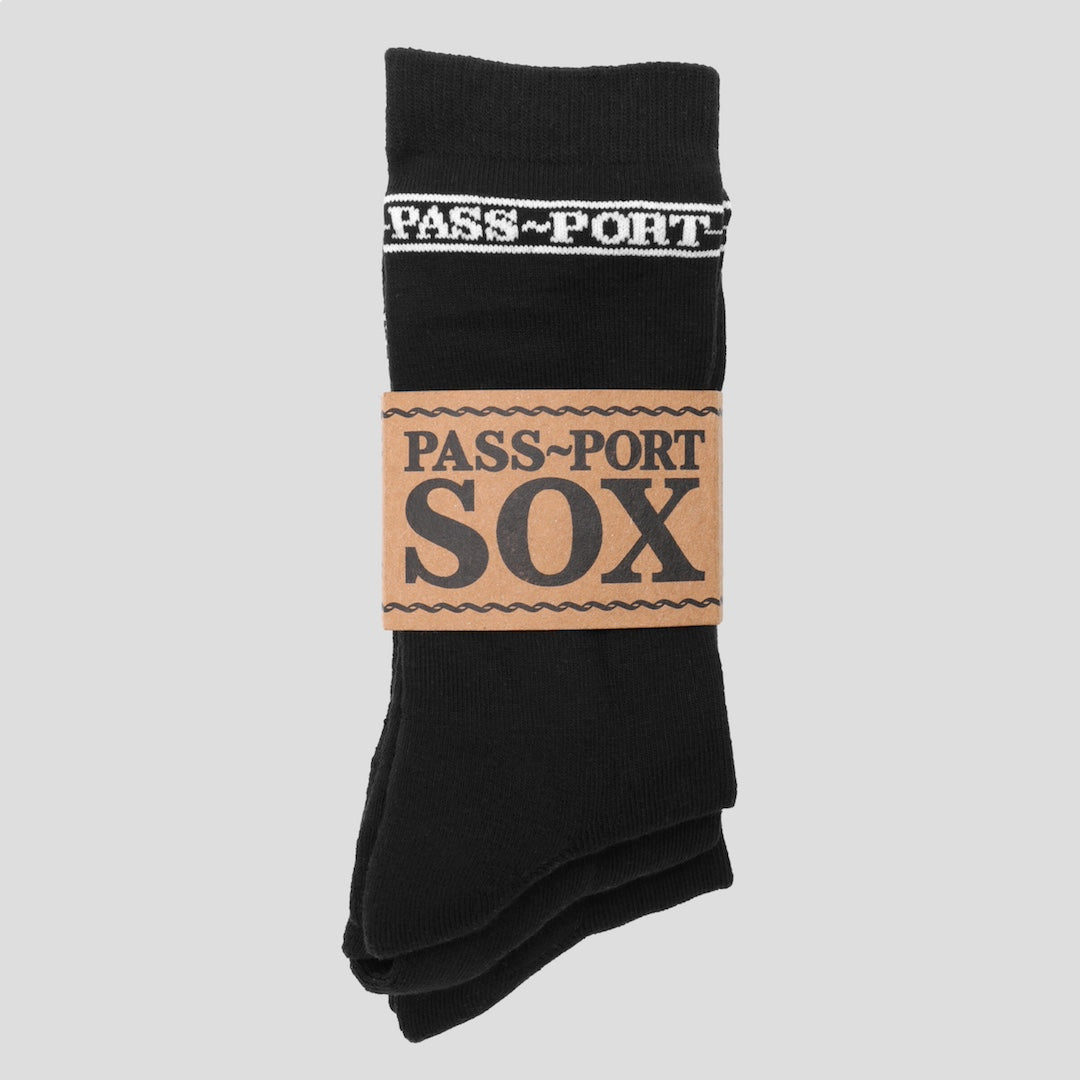 Pass~Port Hi Sox 3 Pack Black