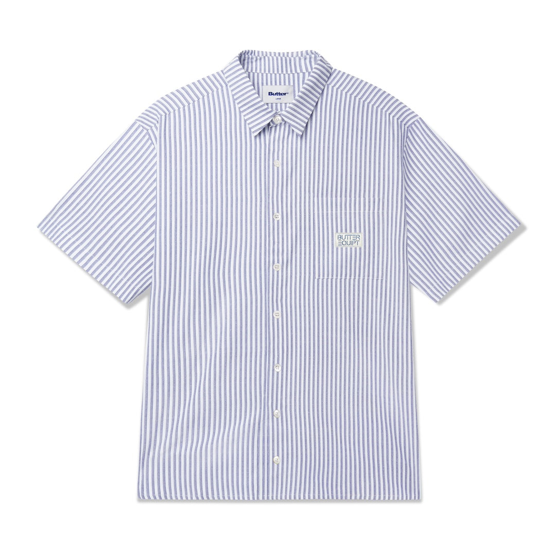 Butter Goods Hickory S/S Shirt Blue Stripe