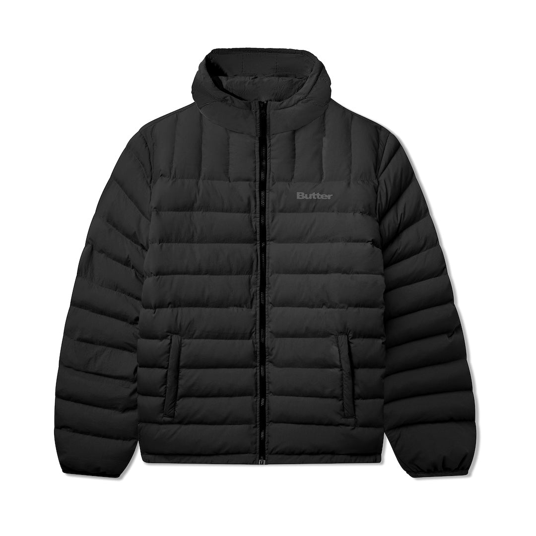 Butter Goods Hooded Puffer Black