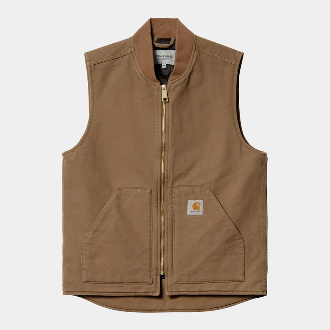 Carhartt WIP Classic Vest Hamilton Brown Rinsed