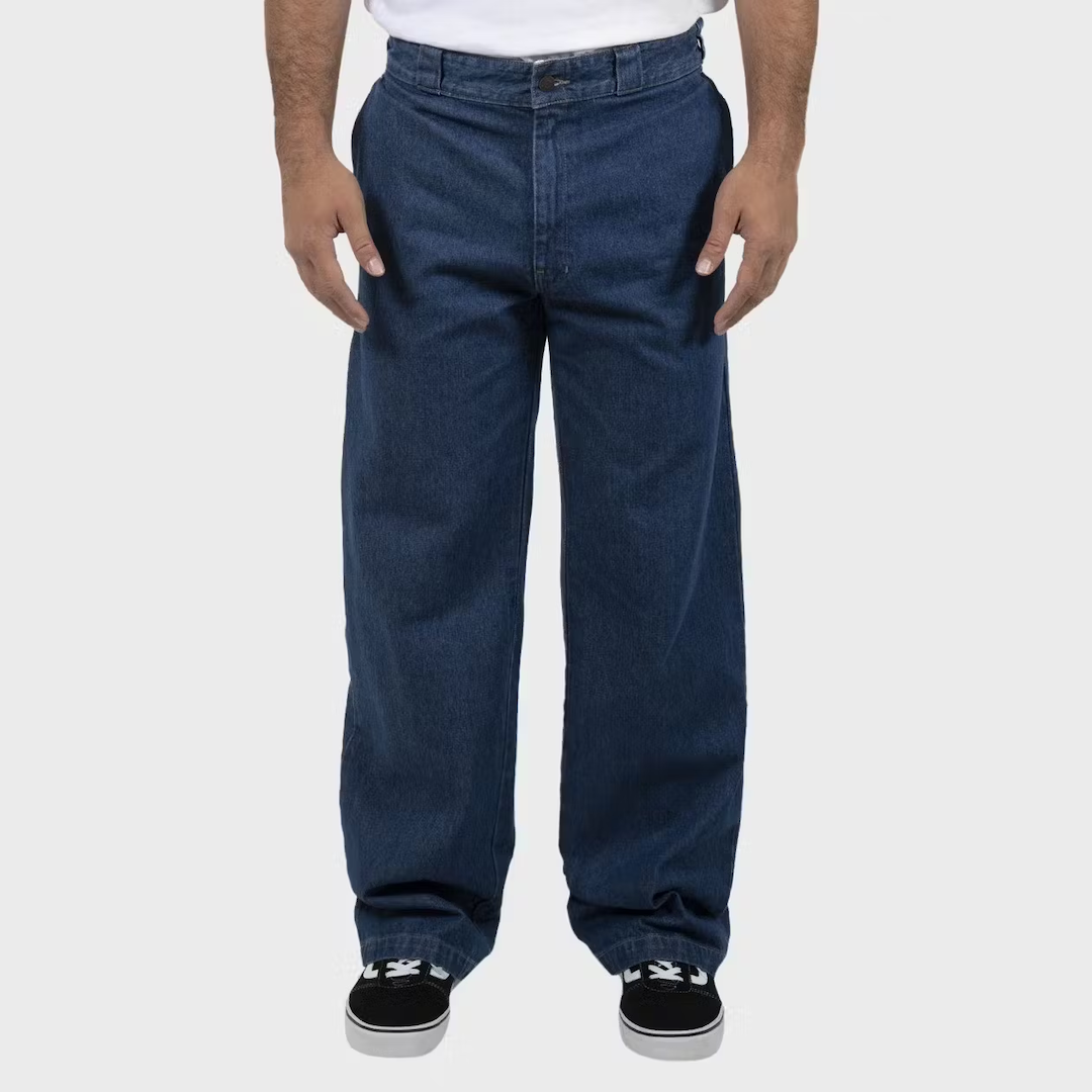 Dickies 852 Baggy Denim Jean Pant Stone Washed Indigo