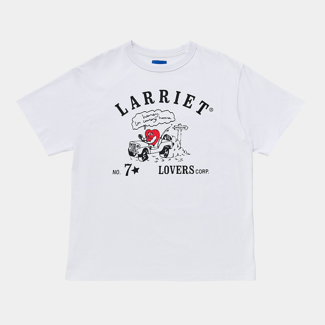 Larriet Lovers Corp Tee White