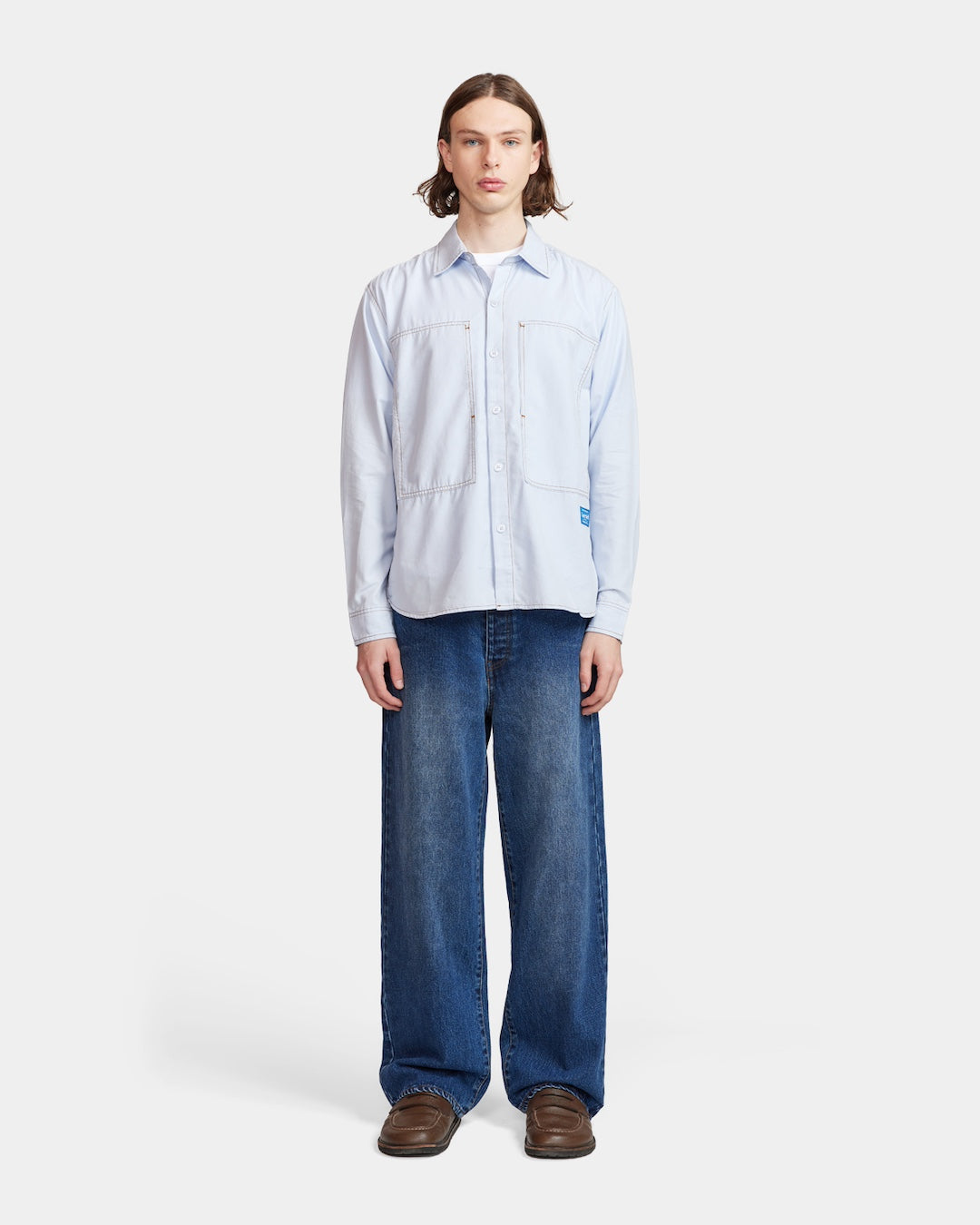 Larriet Cliff Long Sleeve Shirt Light Blue